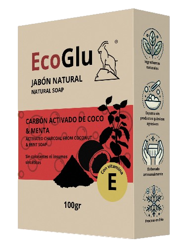 Carbón activado de coco & Menta
